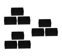 Tofficu 9 Piezas Base del Marcador Rotulador Titular Portalápices para Estudiante Porta Marcador para Escritorio Almacenamiento Estacionario Portalápices De Escritorio Black El Plastico