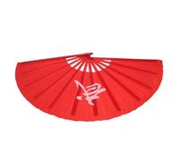 Tofficu Abanico Plegable de Metal para Tai Chi Kung Fu, Ventilador de Mano Grande de Tela, 1.2 Pies, Abanico para Danza y Artes Marciales, Accesorio Tradicional para Práctica y