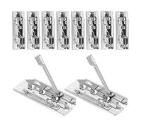 Tofficu Abrazaderas Metálicas Resorte y Palanca, Clips Portapapeles de Alta Sujeción, 10 Unidades, Ideales para Carpetas y Archivos en Oficina y Escuela