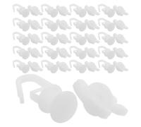 Tofficu Accesorios para Cortinas Piezas para Ganchos de Plástico Blanco 212 Rodamiento Silencioso en Estabilidad Mejorada y Rieles Espacios Domésticos y Comerciales