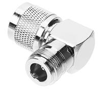 Tofficu Adaptador de N Macho N Hembra Conector de Ángulo Recto para Antenas y Refuerzo de Señal y Compacto