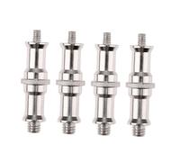 Tofficu Adaptador De Tornillo Roscado 1/4 a 3/8 Macho para Soporte De Luz Profesionales Fotografía Metal Galvanizado 4 Unidades Accesorio Cámara