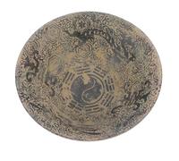 Tofficu Adorno de Escritorio Artesanal Cuenco de Mármol Blanco Antiguo Decoración China Vintage para Oficina y Hogar Elegante Cuenco Decorativo Clásico de Mármol Pulido