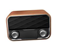 Tofficu Altavoz de Madera Inalámbrico Portátil con Doble Altavoz Magnético y Subwoofer Diseño Compacto y Control de Volumen Compatible con Dispositivos para Uso Interiores y Exteriores