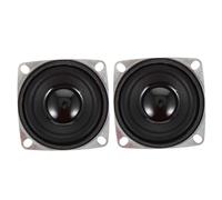 Tofficu Altavoz Magnético Redondo De 2 Pulgadas para DIY Altavoz Estéreo Portátil y Ligero Película Reforzada De Graves Negro Compacto y Fácil De Transportar