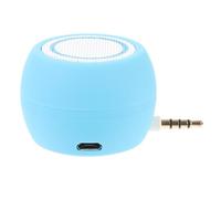 Tofficu Altavoz Portátil con Cable Jack Mini Altavoz USB Recargable para Escritorio y Móvil Diseño Compacto y Sonido Potente Azul
