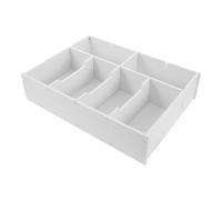 Tofficu Bandeja 6 Compartimentos, Organizador Plástico para Billetes y Monedas, Divisor de Dinero Compacto para Caja Registradora y Almacenaje en Escritorio