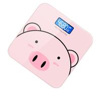 Tofficu Báscula Digital Corporal Electrónica Pantalla Precisa de 2 Decimales, Vidrio Templado y Carga Usb, Diseño de Dibujos Animados para Obsequio a Amantes del Deporte