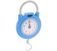Tofficu Báscula Portátil Colgante para Equipajes y Bolsas, Báscula Mecánica Gancho, Alta Precisión, Tamaño Pequeño, Color Azul, Herramienta Ligera para Viaje y Uso Doméstico