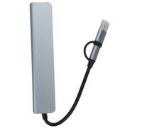 Tofficu Base de Expansión Tipo C Concentrador USB de Puertos Adaptador USB Múltiple para Portátil Material Trabajo Casa o Oficina