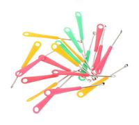 Tofficu Bastoncillos para Limpiar los Oídos 200 Unidades, Cucharas para Cerumen de Acero Antioxidante Colorido, Herramienta Segura y Práctica para Eliminar la Cera Hogar Color Aleatorio