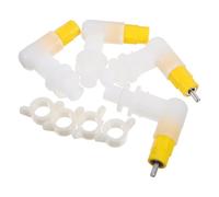 Tofficu Bebedero Automático para Aves de Corral 4 Piezas Tetinas de Agua para Pollos y Codornices, Sistema de Bebida, Material Duradero, Adecuado para Granjas y Cuidado de Pollitos