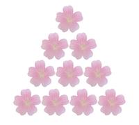 Tofficu Bloc de Notas Adhesivas de Flores de Cerezo, Papel Autoadhesivo Decorativo Rosa, Tamaño Pequeño 3,15 Pulgadas, Paquete de 10 Blocs para Oficina, Escuela y Recordatorios