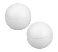 Tofficu Bolas de Espuma Semicirculares Blancas para Manualidades 19,5 Cm 4 Piezas Hemisferios de Espuma sin Pintar para Decoración DIY Suministros Escolares y Adornos de Fiesta