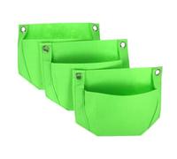 Tofficu Bolsa de Cultivo Verde 3 Piezas Colgante de Tela No Tejida | Macetero Vertical para Jardín, Plegable y Resistente al Desgaste, Apto para Suculentas y Verduras