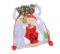 Tofficu Bolsa de Obsequio Navideña Bolsa de Manzana Asa de Fiesta Portátil Bolsita para Joyas y Artículos Diversos