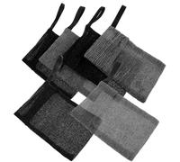 Tofficu Bolsas de Jabón Exfoliantes Reutilizables 6 Piezas (3 Negras 3 Grises) de Malla para Formar Espuma Rápido, Bolsa para Pastillas de Jabón, Adecuado para Baño, Lavado de Cara, Manos
