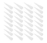 Tofficu Boquillas de Calafateo de Plástico 50 Piezas, Accesorio Aplicador para Pistolas de Calafateo, Puntas Roscadas para Sellador de Vidrio, Extensión para Bricolaje y