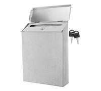 Tofficu Buzón de Pared con Cerradura de Hierro Seguro para Exterior Caja Vintage para Correo y con Diseño Rústico Americano Resistente y Fácil de Instalar