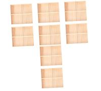 Tofficu Caja De Madera De Almacenamiento Cesta Cubo Mostrar Estaño Bandeja De Artículos Diversos Del Compartimento Tapa Bandeja De Exhibición De Joyas Juguete Khaki 2 Piezas X 4