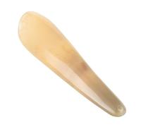 Tofficu Calzador Portátil de Cuerno Natural 16-22 Cm, Herramienta Duradera para Levantar Zapatos Diseño de Agujero para Colgar, Elevador de Zapatos Doméstico y Exterior