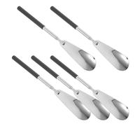Tofficu Calzador Telescópico de Acero Inoxidable Diseño Compacto y Mango Ergonómico para Calzado y Botas, 5 Piezas para Uso Diario y Espacios Pequeños