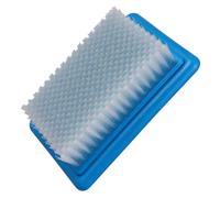 Tofficu Cepillo de Fieltro de Lana Tamaño Grande para Pulido de Zapatos, Base de Fieltro Natural y Mango de Plástico Azul, Herramienta Portátil para Limpieza y Artesanía de Costura