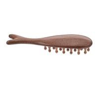 Tofficu Cepillo de Masaje de Madera de Sándalo Forma de Ballena, Peine Ovalado Artesanal para Cuidado del Cuero Cabelludo y Masaje Relajante para Hombres y Mujeres