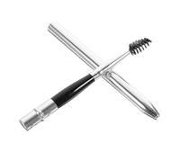 Tofficu Cepillo para Pestañas Rizador 2 Piezas Color Plateado, Aplicador para Maquillaje de Ojos, Varita para Cejas Portátil, Herramienta para Rizar y Peinar Pestañas