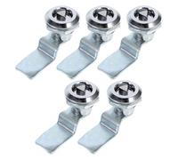 Tofficu Cerradura Triangular de Leva para Gabinete 5 Unidades, Aleación de Zinc Resistente, Bloqueo de Seguridad para Archivador, Caja de Distribución y Gabinete Eléctrico