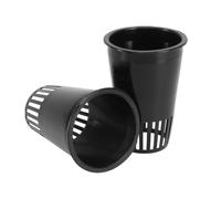 Tofficu Cesta de Plantación Hidropónica Negra sin Fondo PE, 30 Unidades, Macetas para Cultivo sin Suelo Drenaje Uniforme, Adecuado para Jardinería y Cultivo de Plantas Saludables