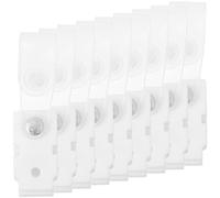 Tofficu Clip para Tarjeta de Identificación Plástico Tapa, 20 Piezas, Clips para Credencial y Etiquetas de Nombre, Portatarjetas Oficina y Escuela, Accesorios para Credenciales