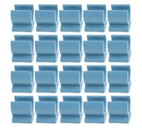 Tofficu Clips de Plástico para Fijación de Tubos de 22 Mm para Asiento de Inodoro, 20 Piezas Azul Océano, Abrazaderas Abiertas para Soporte de Silla de Ruedas, Accesorio para