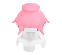 Tofficu Comedero para Cachorros de Silicona con 4 Tetinas y Soporte, Bowl de Leche Tamaño 2, Color Rosa, Suministros para Enfermería Canina, Alimentador Práctico para Perros Pequeños