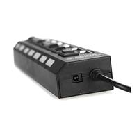 Tofficu Concentrador USB con Adaptador Off para Pc y Laptop Negro Cargador Múltiple de Alta con Diseño Ergonómico y Protección de Seguridad