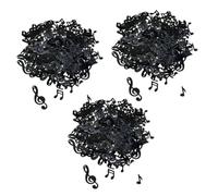 Tofficu Confeti de Papel Notas Musicales 3 Paquetes 50g para Decoración de Cumpleaños, Bautizo y Graduación, Confeti para Fiesta, Adorno de Mesa, Decoración Festiva Hogar y Eventos