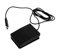 Tofficu Control de Pie USB Pedal Negro de Plástico Soporte Macro | Pedal USB Pie para Juegos, Interruptor de Pie Ancho, para Streaming y Videojuegos