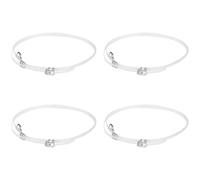 Tofficu Cordones Invisibles para Tacones Altos 4 Pares Transparentes Tpu Elásticos Antisueltos Correas de Tobillo Prácticas para Zapatos de Mujer Elegantes Fiesta