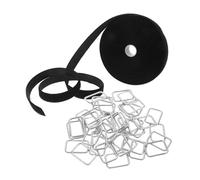 Tofficu Correa de Nylon Ajustable con Hebillas para Organización Reutilizable Hebillas Metálicas Sujeta Cables Fuerte para Almacenaje y Fijación Hogar y Oficina