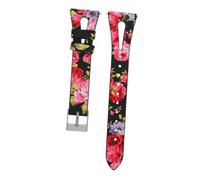 Tofficu Correa De Reloj De Cuero Hebilla Metálica El Compatible Smart Watch Correa De Pulsera De Cuero Para Deportes y Actividades