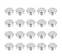 Tofficu Cubierta De Rebose para Lavabo De Baño Anillo De Desbordamiento Reemplazo Fácil Instalación Tapón para Fregadero Accesorio Cocina Baño 3X3X0.6 Pulgadas Pack 20 Piezas