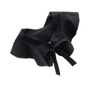 Tofficu Cuello Falso Decorativo Mujer, Cuello Falbala Negro de Tejido Punto, Accesorio Ropa Multiusos para Camisa, Chaleco Pequeño Estilo Bordado, Cómodo y Versátil para Todas Estaciones
