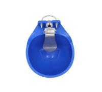 Tofficu Cuenco de Agua Grande Alimentación Automática de Agua Bebedero de Plástico Azul Fácil de Lavar para Caballos para Granja para Ganado y Uso Agrícola