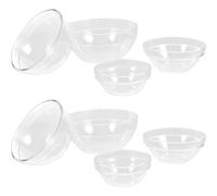 Tofficu Cuencos para Aceites Esenciales Acrílicos Transparentes 8 Piezas para Aromaterapia y Masajes Profesionales en Salones, Resistentes y Fáciles de Limpiar