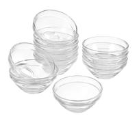 Tofficu Cuencos para Mezclar Mascarillas Faciales 10 Piezas de Vidrio Transparente 7.5 Cm Diámetro X 3.5 Cm Alto Recipientes para Mascarillas Caseras de Belleza y Cuidado Personal