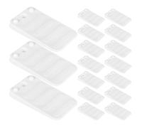 Tofficu Cuñas de Plástico Duro para Muebles Ajustables, Juego de 20 Piezas, Almohadillas Niveladoras Apilables para Mesas, Sillas E Inodoros, Patas Niveladoras para Suelos Irregulares,