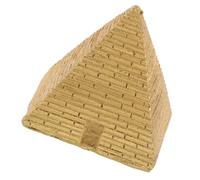 Tofficu Decoración Pirámide Egipcia Pequeña de Resina Dorada, Estatua Decorativa de Escritorio para Hogar y Oficina, Adorno Coleccionable Inspirado Cultura Egipcia, Obsequio Histórico