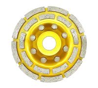 Tofficu Disco de Corte y Pulido de Diamante Doble Rueda de Copa para Granito Mármol Concreto Abrasiva Resistente y Duradera para Pulir Piedra Cerámica
