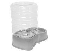 Tofficu Dispensador Automático de Agua para Mascotas de Interior, Comedero por Gravedad Tamaño Mediano, Plástico Duradero Color Gris, Suministro Práctico para Gatos y Perros, Adecuado