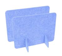 Tofficu Divisores de Escritorio Insonorizados de Fieltro 30x40 Cm Color Azul Claro, 2 Piezas, Paneles Independientes para Aulas y Oficinas Que Reducen Ruido y Mejoran Privacidad
